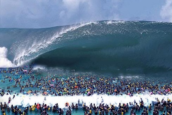 Nằm mơ thấy sóng thần, sóng biển